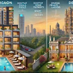 Gurgaon luxury apartments vs Delhi's premium residences